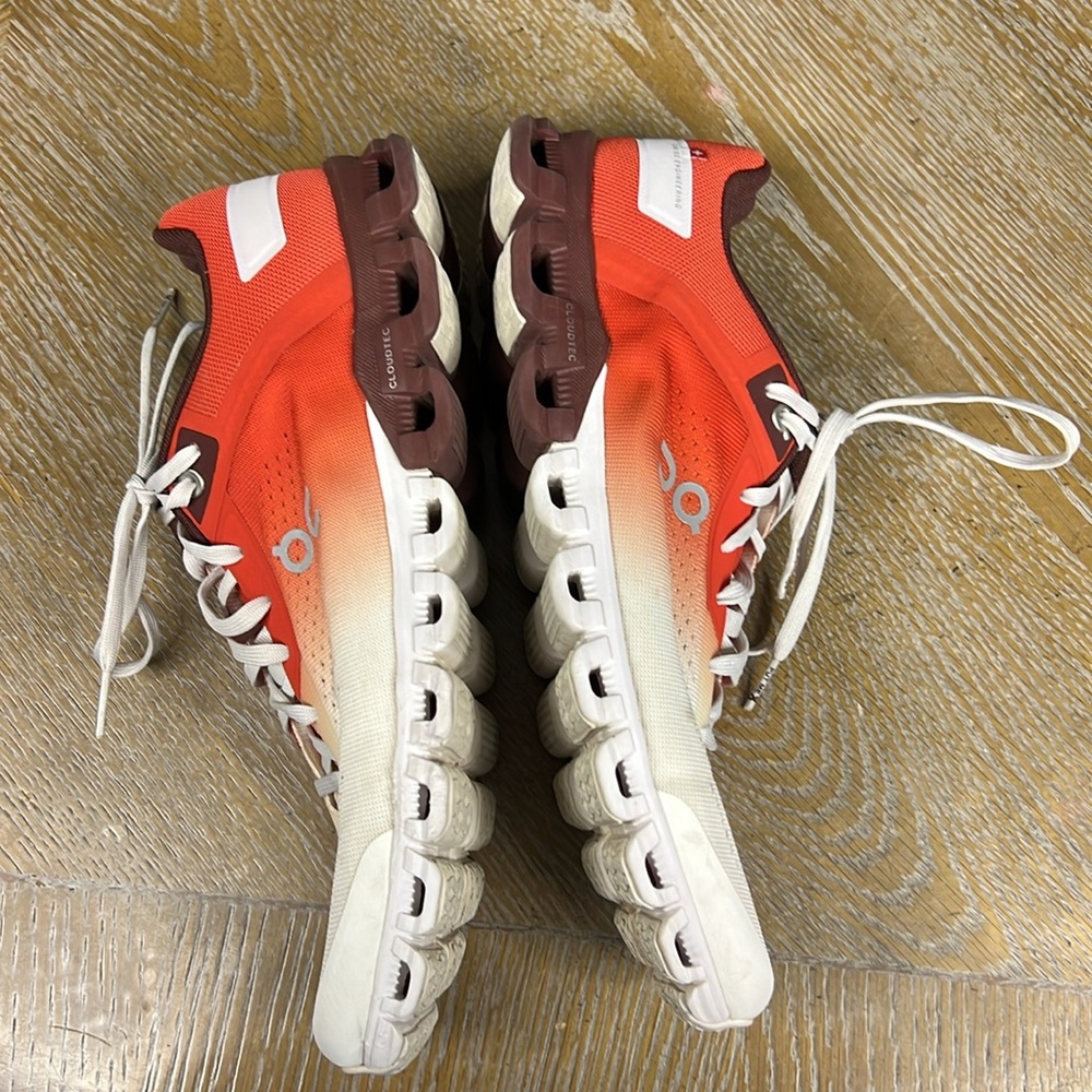 ON Running Women's Ombré Sunset Colors Cloudtec Sneakers 9.5 - Picture 11 of 13